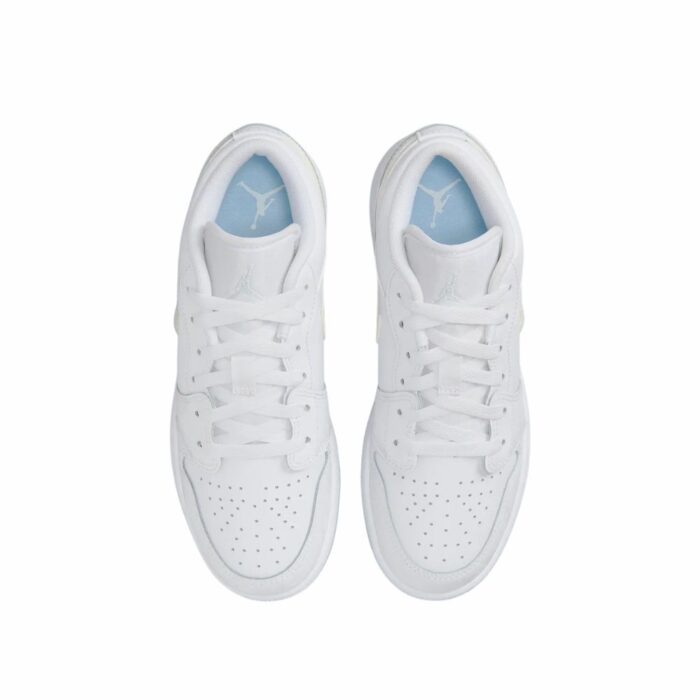 NIKE AIR JORDAN 1 LOW GLITTER SWOOSH FQ9112 100 - Image 6
