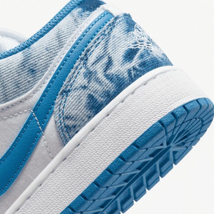 NIKE AIR JORDAN 1 LOW WASHED DENIM DM8947 100 - Image 6