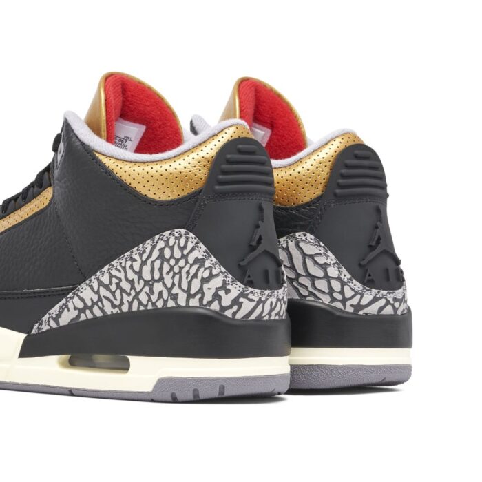 NIKE AIR JORDAN 3 BLACK GOLD CK9246 067 - Image 6