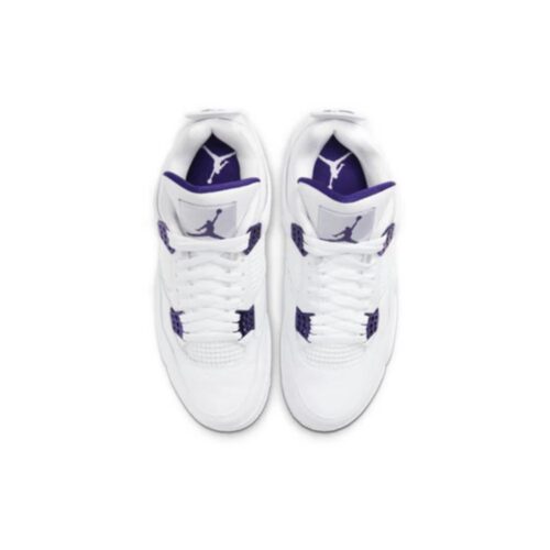 NIKE AIR JORDAN 4 RETRO METALLIC PURPLE GS 408452 115 - Image 6