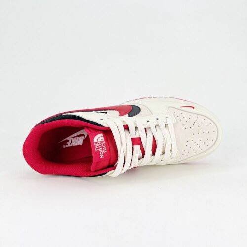 Nike SB Dunk Low X The North Face Red Beige - Image 6