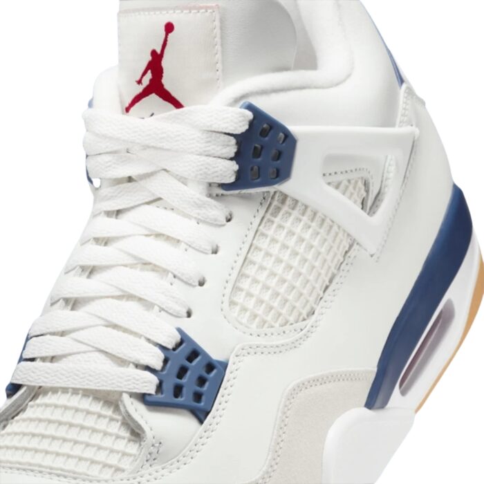 NIKE AIR JORDAN 4 SUMMIT WHITE NAVY NEUTRAL GREY GUM YELLOW VARSITY RED DR5415 100 - Image 5