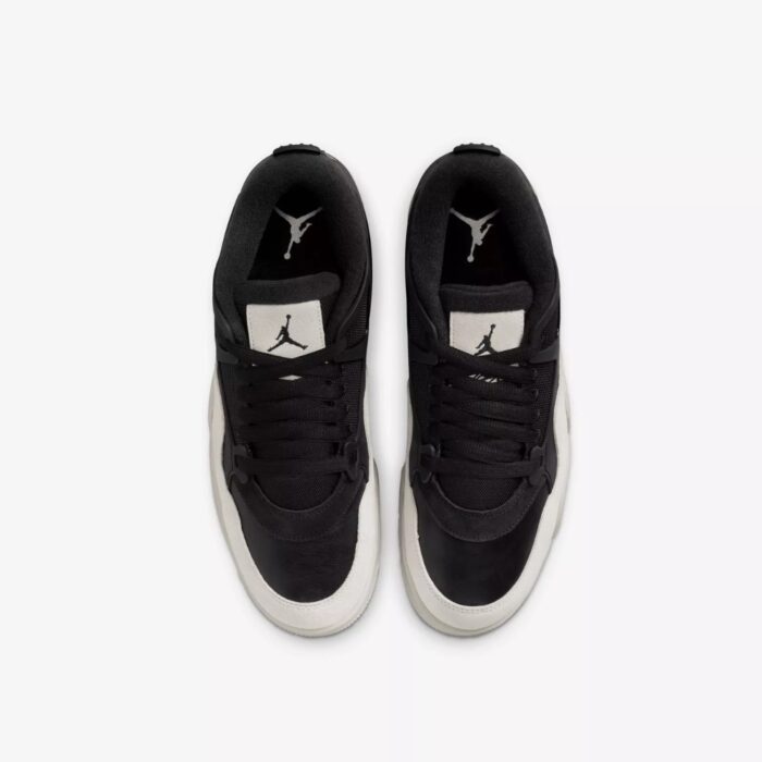 NIKE AIR JORDAN 4 RM BLACK DARK GREY LIGHT BONE FQ7939 001 - Image 3