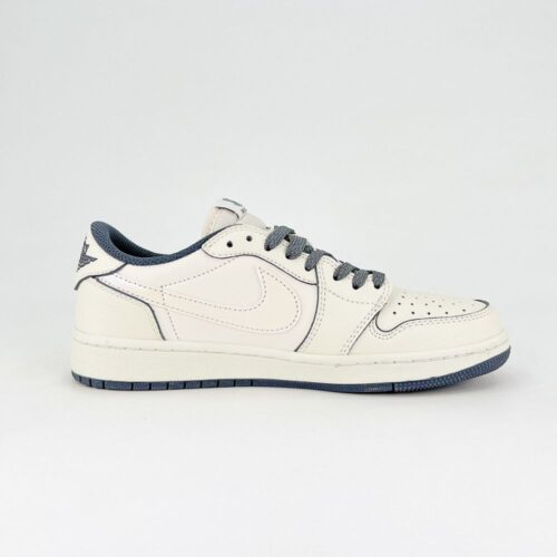 NIKE AIR JORDAN 1 LOW X TRAVIS SCOTT X UNDEFEATED WHITE GREY - Image 7