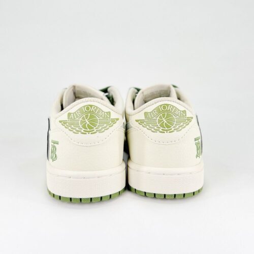 NIKE AIR JORDAN 1 LOW OG X TRAVIS SCOTT X BURBERRY GREEN WHITE - Image 7