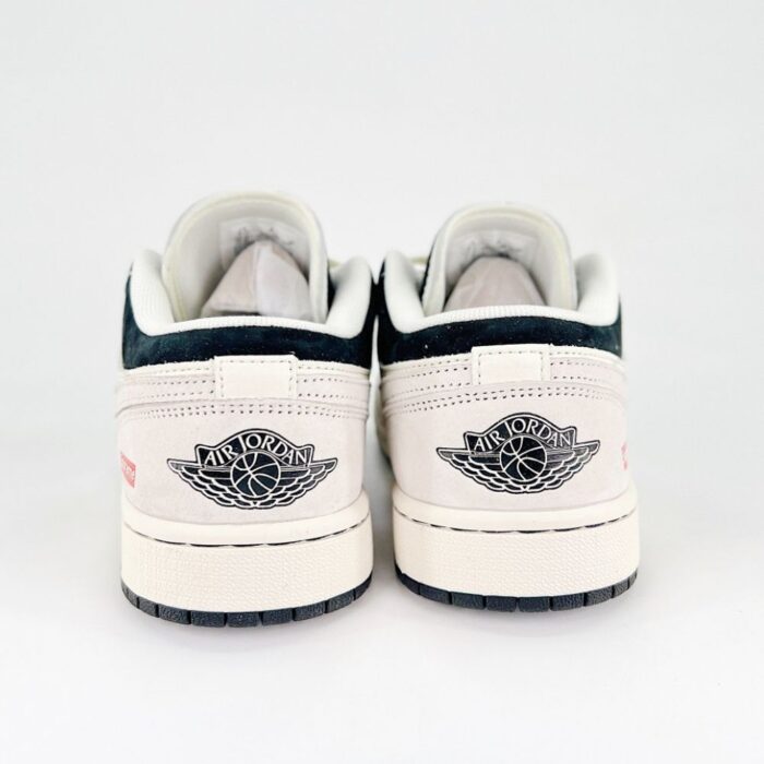 NIKE AIR JORDAN 1 LOW X SUPREME SPIDER BLACK WHITE - Image 7