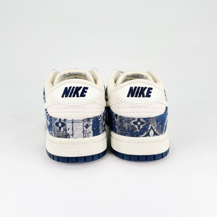 NIKE SB DUNK LOW X LOUIS VUITTON MONOGRAM DENIM WHITE NAVY - Image 7
