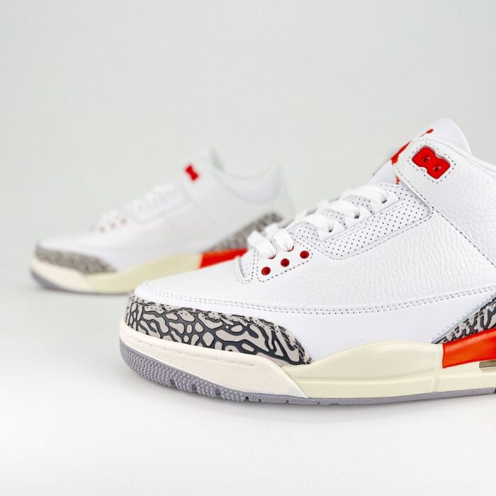 NIKE AIR JORDAN 3 GEORGIA PEACH WHITE SAIL CEMENT GREY COSMIC CLAY CK9246 121 - Image 7