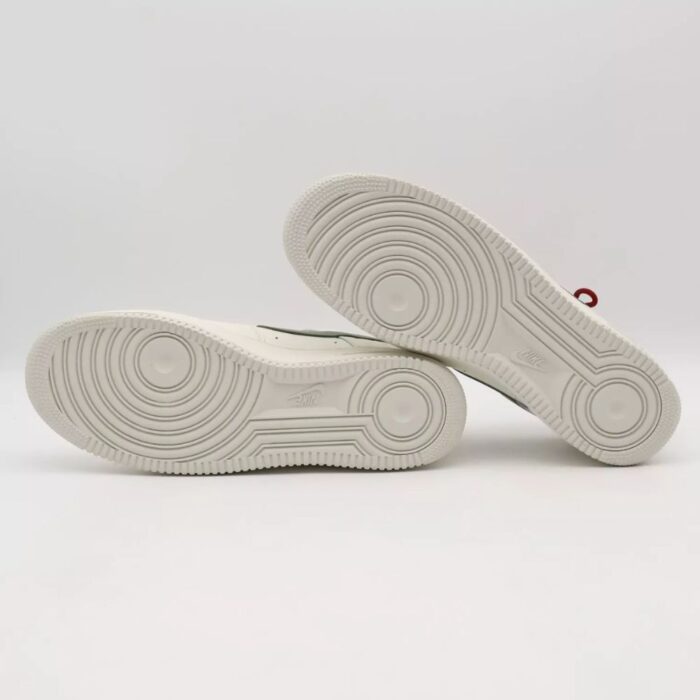 NIKE AIR FORCE 1 LOW YEAR OF THE SNAKE SAIL LIGHT BONE UNIVERSITY RED JADE HORIZON HV5979 130 - Image 7