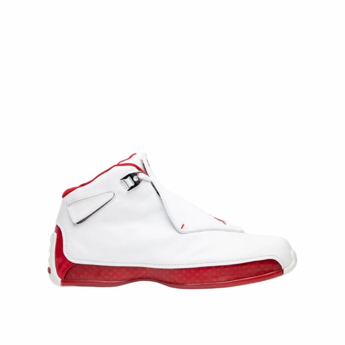 NIKE AIR JORDAN 18 OG WHITE VARSITY RED 305869 161 - Image 2