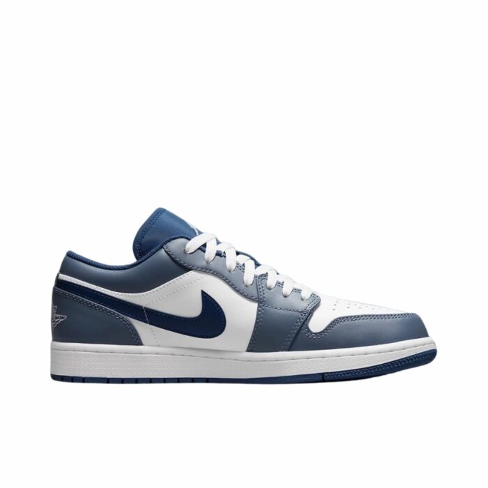 NIKE AIR JORDAN 1 LOW ASHEN SLATE NAVY BLUE WHITE 553558 414 - Image 2