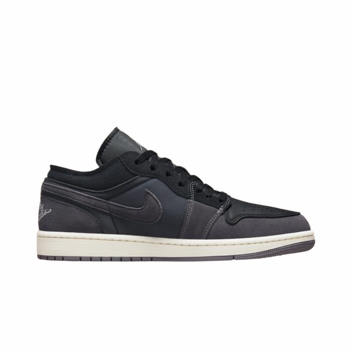 NIKE AIR JORDAN 1 LOW CRAFT INSIDE OUT BLACK GREY ORANGE DN1635 001 - Image 2