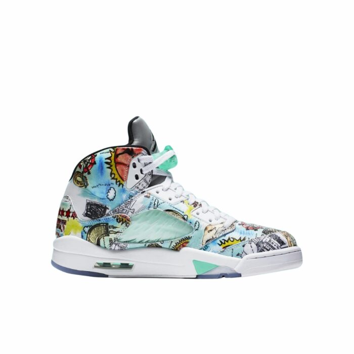 NIKE AIR JORDAN 5 RETRO WINGS MULTI COLOR AV2405 900 - Image 2