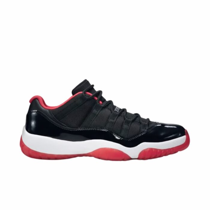 NIKE AIR JORDAN 11 RETRO LOW BRED BLACK TRUE RED WHITE 528895 012 - Image 2
