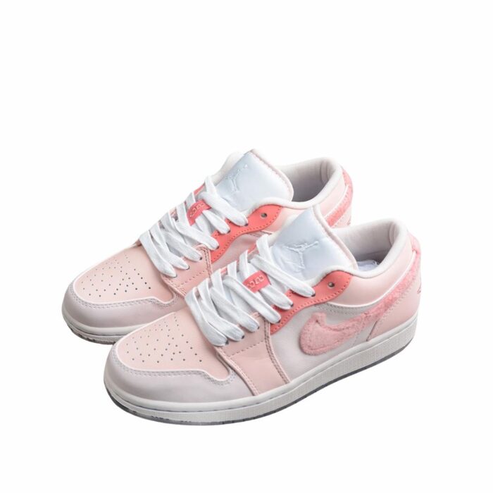 NIKE AIR JORDAN 1 LOW SE MIGHTY SWOOSHERS PINK 553558 403 - Image 7