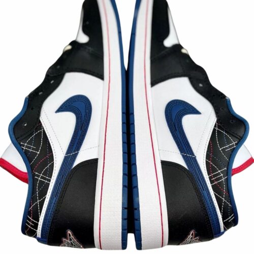 NIKE AIR JORDAN 1 LOW SE BLACK INDUSTRIAL BLUE FV3622 141 - Image 7