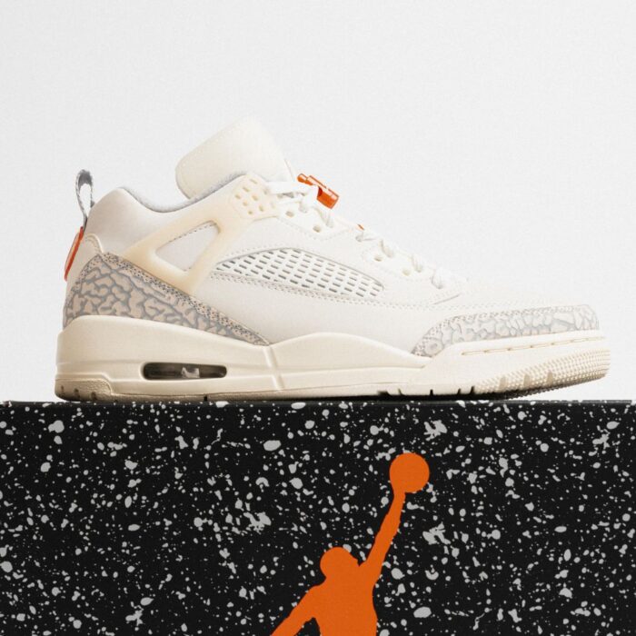 NIKE AIR JORDAN SPIZIKE LOW SAIL UNIVERSITY RED FQ1759 100 - Image 3