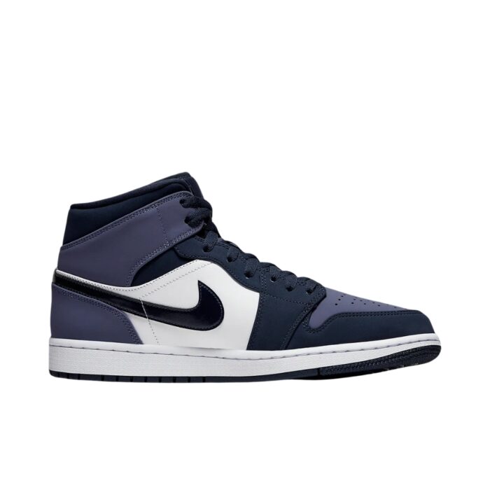 NIKE AIR JORDAN MID OBSIDIAN SANDED PURPLE WHITE 554724 445 - Image 2