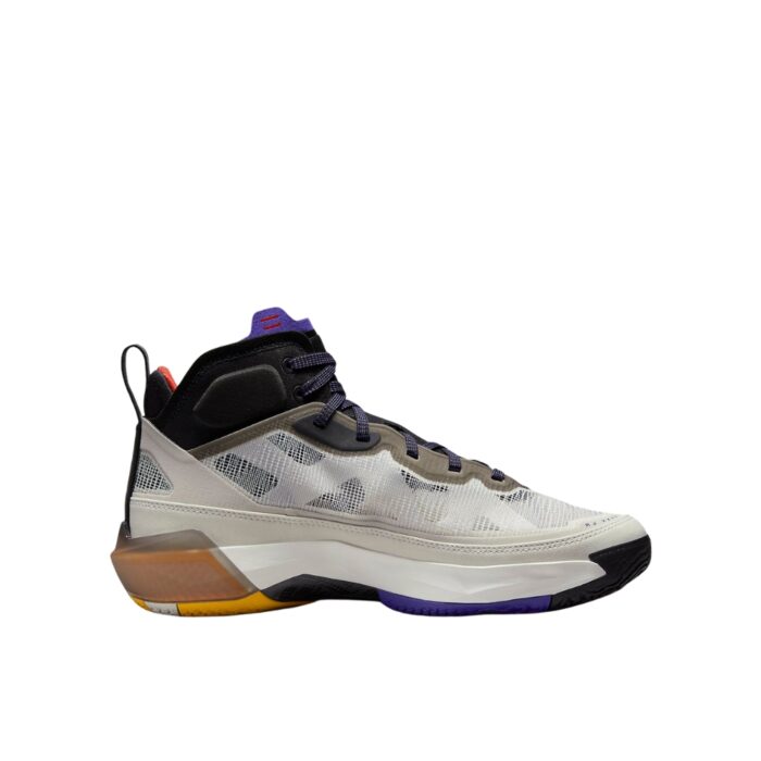 NIKE AIR JORDAN 37 PF BEYOND BORDERS LIGHT BONE FIRE RED BLACK DARK CONCORD DD6959 060 - Image 2