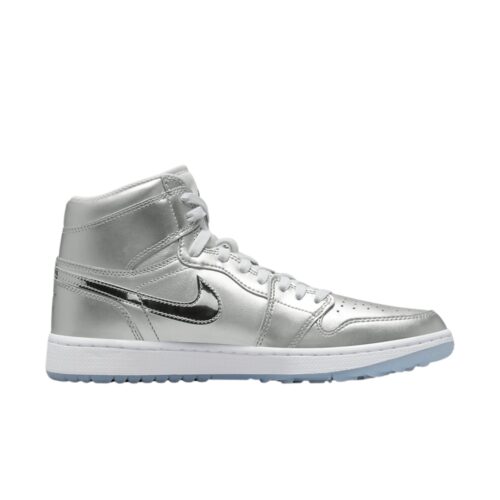 NIKE AIR JORDAN 1 HIGH GOLF GIVING METALLIC SILVER PHOTON DUST WHITE FD6815 001 - Image 2