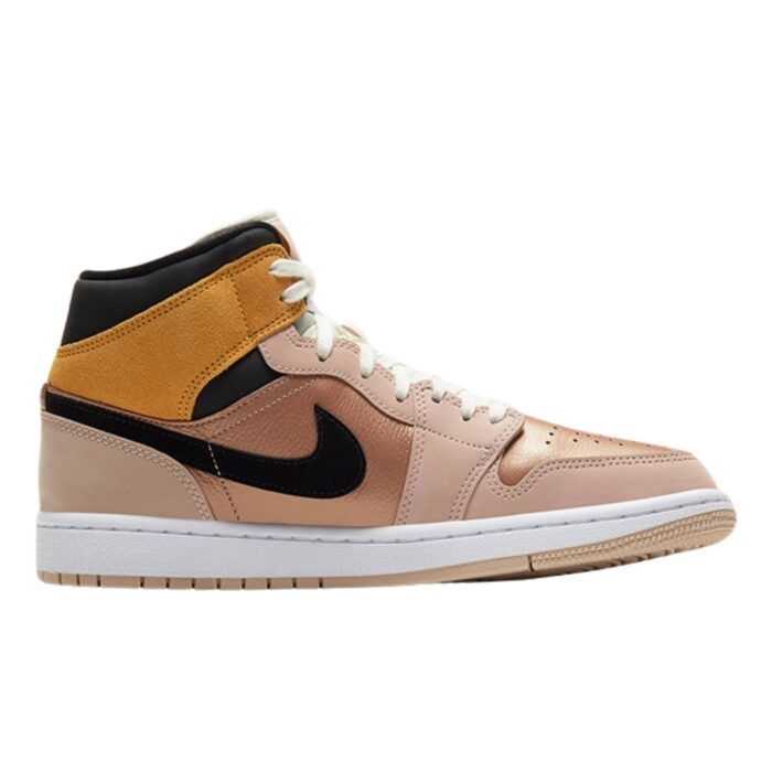 NIKE AIR JORDAN 1 RETRO HIGH TIE DIE W PARTICLE BEIGE BLACK METALLIC RED BRONZE DD2224 200 - Image 2