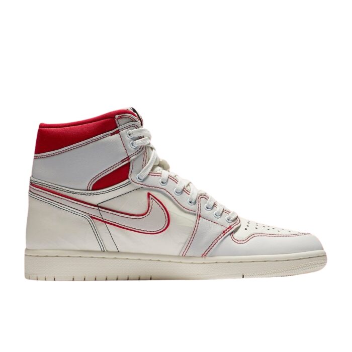 NIKE AIR JORDAN 1 RETRO HIGH PHANTOM SAIL BLACK PHANTOM UNIVERSITY RED 555088 160 - Image 2