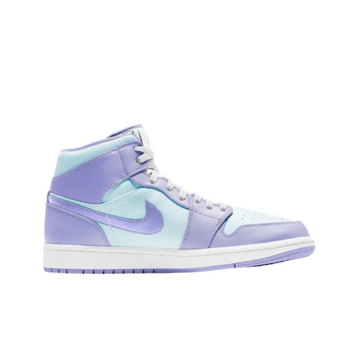 NIKE AIR JORDAN 1 MID PURPLE AQUA PURPLE PULSE GLACIER BLUE WHITE ARCTIC PUNCH 554724 500 - Image 2