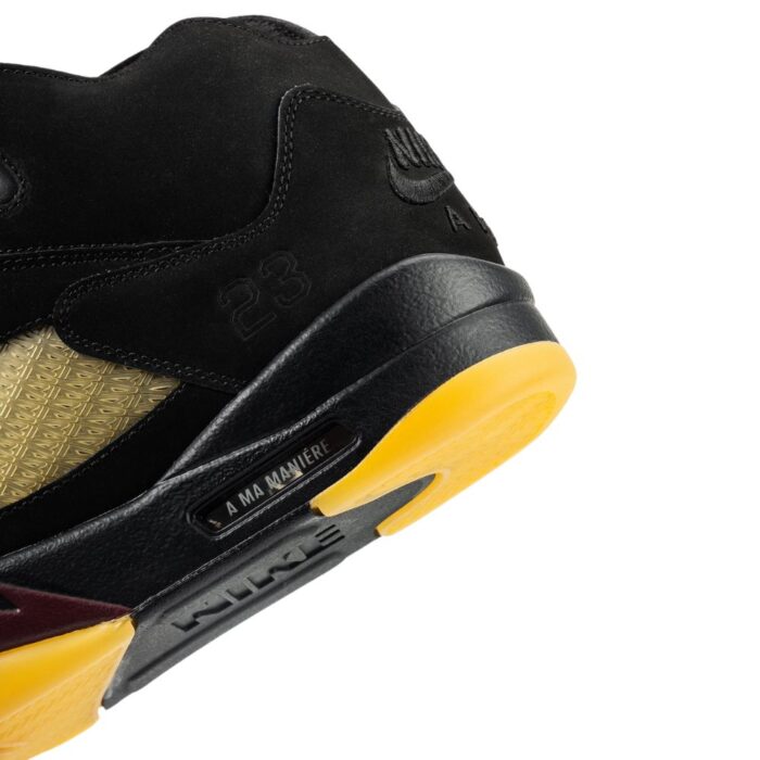 NIKE AIR JORDAN 5 X THE A MA MANIÉRE BLACK BURGUNDY CRUSH FD1330 001 - Image 7