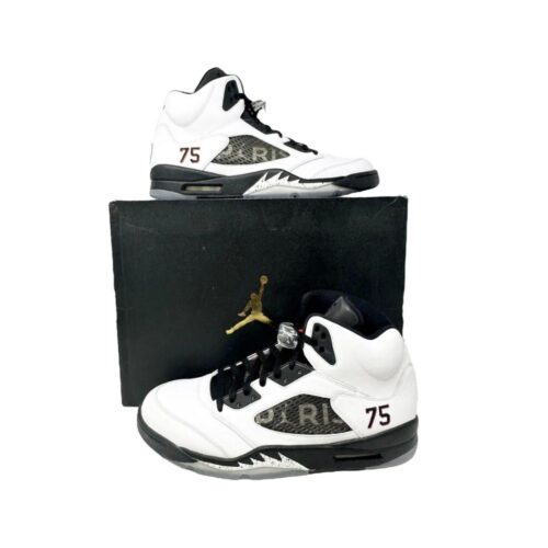 NIKE AIR JORDAN 5 RETRO PARIS SAINT GERMAIN WHITE FA18 MNJDLS 735 - Image 7