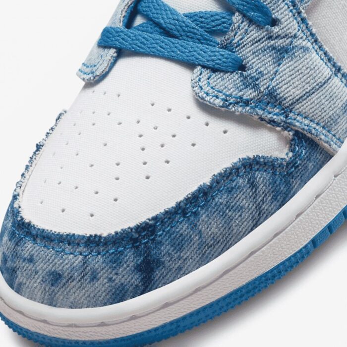 NIKE AIR JORDAN 1 LOW WASHED DENIM DM8947 100 - Image 7