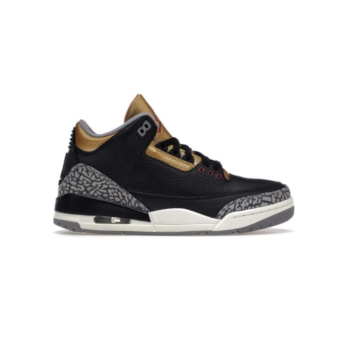 NIKE AIR JORDAN 3 BLACK GOLD CK9246 067 - Image 7
