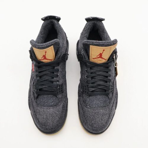 NIKE AIR JORDAN 4 RETRO LEVI’S BLACK LEVI’S TAG AO2571 001 - Image 7