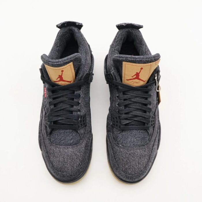 NIKE AIR JORDAN 4 RETRO LEVI’S BLACK LEVI’S TAG AO2571 001 - Image 7