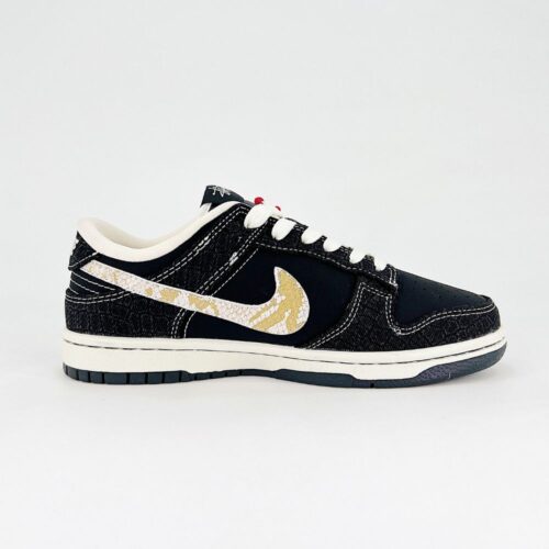 Nike SB Dunk Low X Stussy Year OF The Snake Black White - Image 7