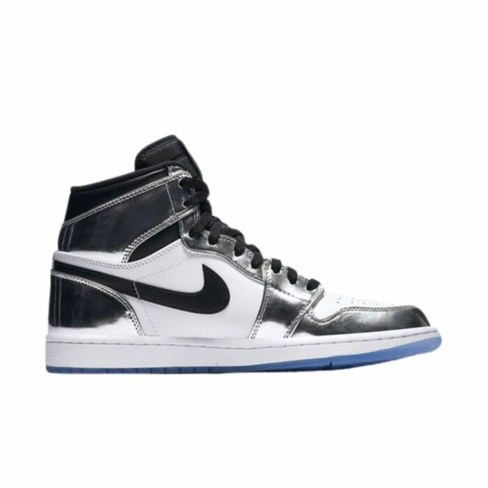 NIKE AIR JORDAN 1 RETRO HIGH THINK 16 PASS THE TORCH CHROME WHITE TURBO GREEN BLACK AQ7476 016 - Image 2