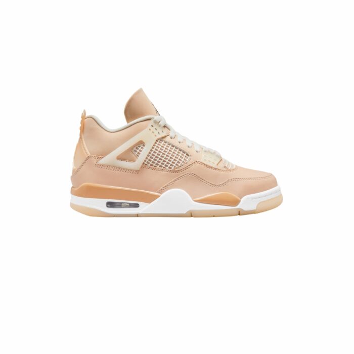 NIKE AIR JORDAN 4 RETRO SHIMMER METALLIC SILVER ORANGE QUARTZ DJ0675 200 - Image 2