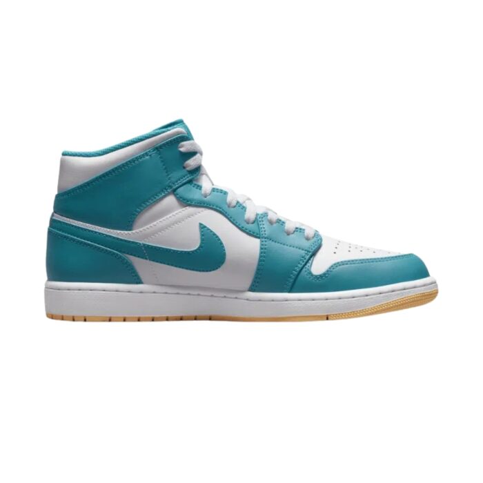 NIKE AIR JORDAN 1 MID AQUATONE CELESTIAL GOLD WHITE DQ8426 400 - Image 2