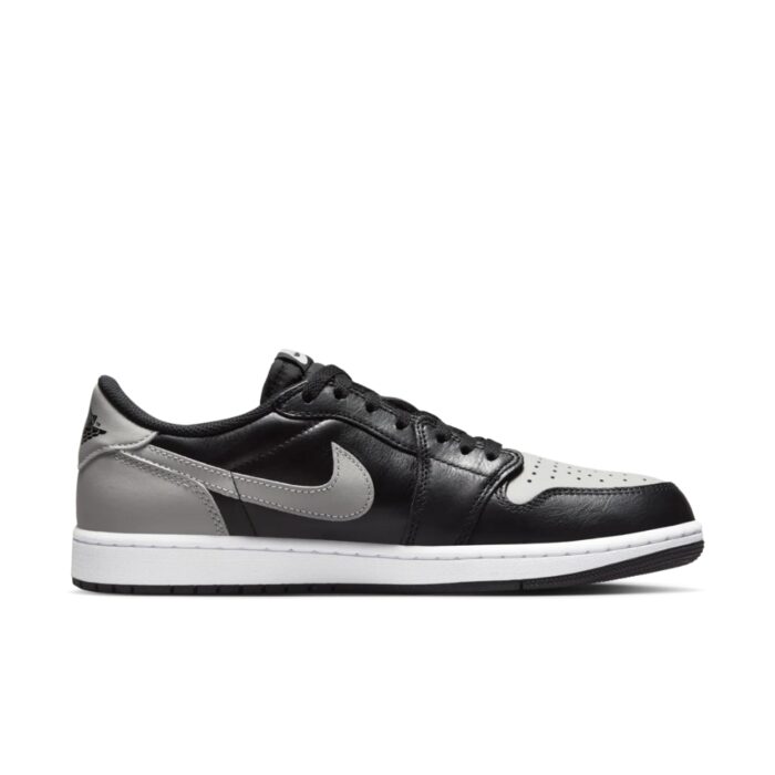 NIKE AIR JORDAN 1 LOW OG SHADOW BLACK MEDIUM GREY WHITE CZ0790 003 - Image 2