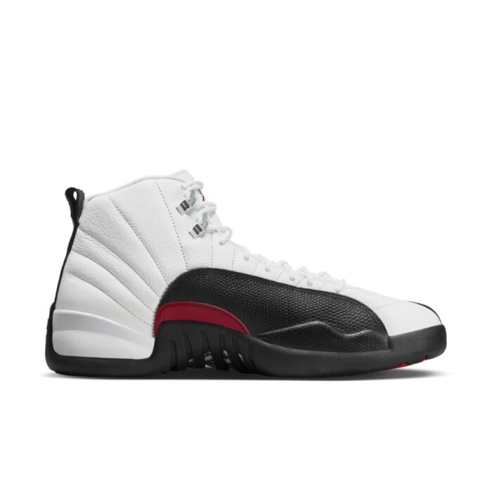 NIKE AIR JORDAN 12 TAXI FLIP WHITE GYM RED BLACK CT8013 162 - Image 2