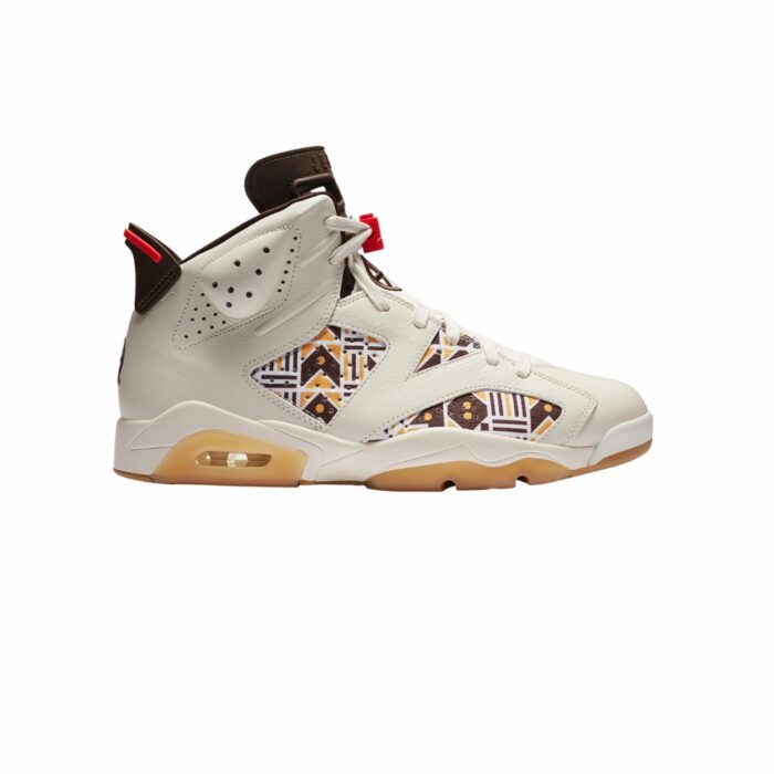 NIKE AIR JORDAN 6 RETRO QUAI54 SAIL BAROQUE BROWN TEAM ORANGE CZ4152 100 - Image 2