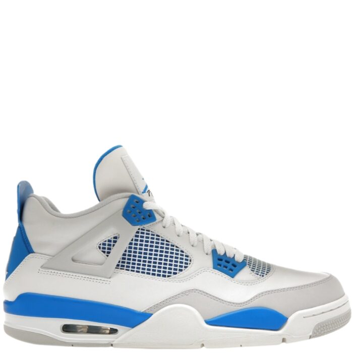 NIKE AIR JORDAN 4 RETRO MILITARY BLUE WHITE BLUE 308497 105 - Image 2