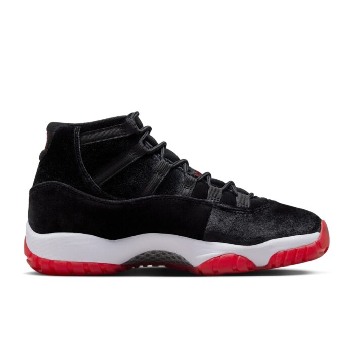 NIKE AIR JORDAN 11 BRED VELVET BLACK GYM RED DB5457 061 - Image 2