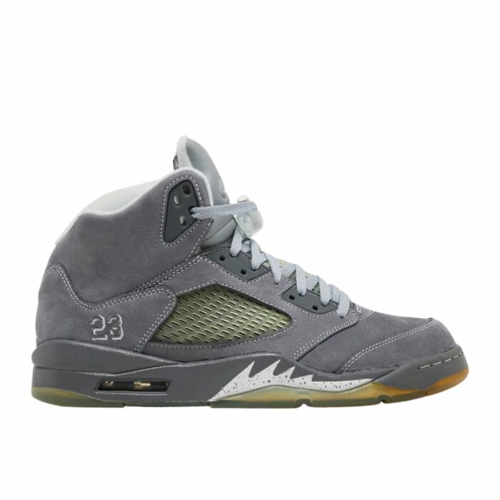 NIKE AIR JORDAN 5 WOLF GREY LIGHT WHITE GRAPHITE 136027 005 - Image 2