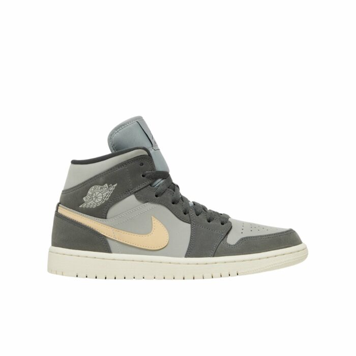 NIKE AIR JORDAN 1 MID IRON GREY WHITE ONYX LT SMOKE GREY BQ6472 020 - Image 2
