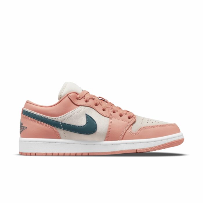 NIKE AIR JORDAN 1 LOW LIGHT MADDER ROOT PINK CREAM BLUE DC0774 800 - Image 2