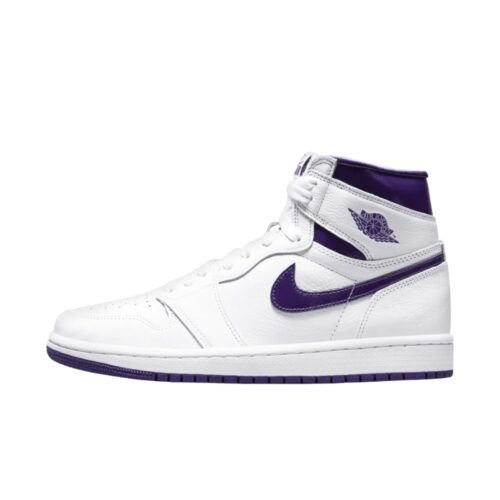 NIKE AIR JORDAN 1 RETRO HIGH OG WMNS WHITE COURT PURPLE CD0461 151 - Image 3