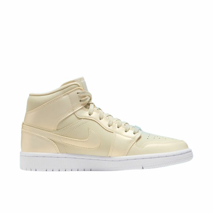 NIKE AIR JORDAN 1 MID GOOSE FEATHER YELLOW CK6587 200 - Image 2