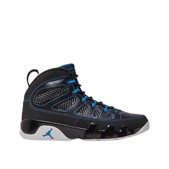 NIKE AIR JORDAN 9 RETRO BLACK WHITE PHOTO BLUE 302370 007 - Image 2