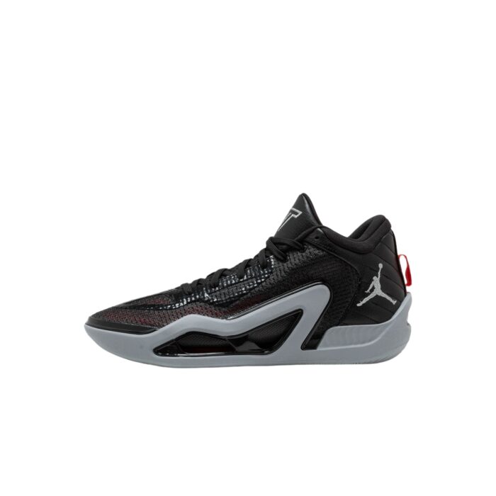 NIKE AIR JORDAN TATUM 1 OLD SCHOOL BLACK METALLIC SILVER WOLF GREY ANTHRACITE SIREN RED DZ3323 001 - Image 4