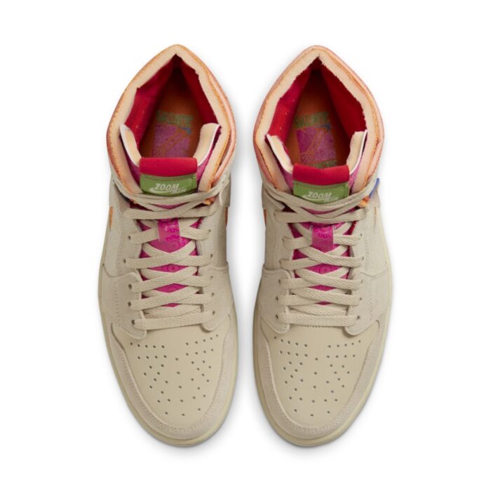 NIKE AIR JORDAN 1 HIGH ZOOM CMFT SOMOS FAMILIA RATTAN KUMQUAT LEMON WASH STARFISH FB2931 288 - Image 4